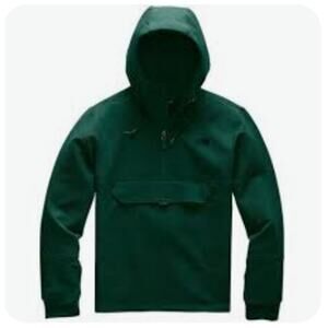 THE NORTH FACE Men's Lightweight Pullover Jacket Medium Green Tekno Ridge Hoodie